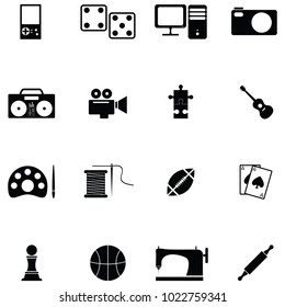 hobby icon set