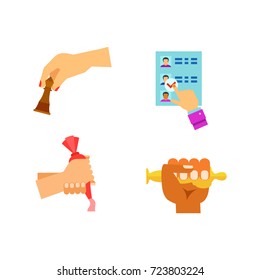 Hobby icon set