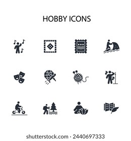 Hobby icon. vector.Editable stroke.linear style sign for use web design,logo.Symbol illustration.