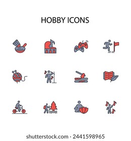 Hobby icon. vector.Editable stroke.linear style sign for use web design,logo.Symbol illustration.
