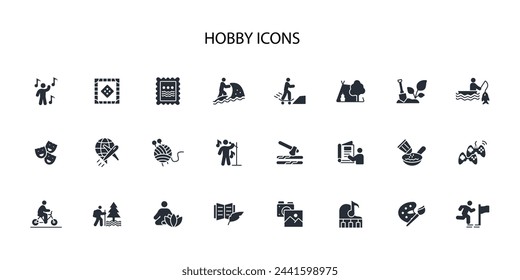 Hobby icon. vector.Editable stroke.linear style sign for use web design,logo.Symbol illustration.