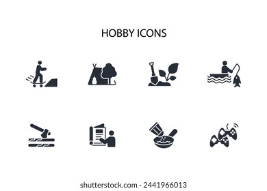 Hobby icon. vector.Editable stroke.linear style sign for use web design,logo.Symbol illustration.