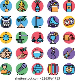 Hobby icons set, collection of Hobby  icons pack, activity icons set,
Hobbies vector icons, activities vector, gaming set, hobby hons pack, hobby flat  set 

