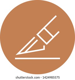 Hobby Knife Sharp Blade Outline Icon