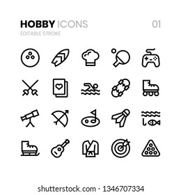 Hobby Line Icons 01