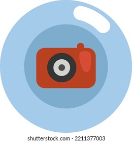 Hobby photography, illustration, vector on white background.