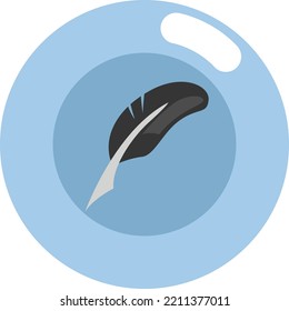Hobby poetry, illustration, vector on white background.