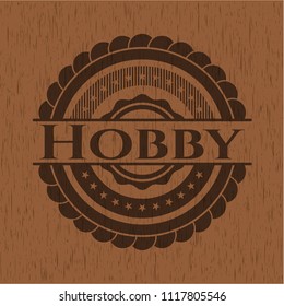 Hobby realistic wooden emblem