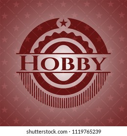 Hobby red emblem. Vintage.