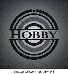 Hobby retro style black emblem. Vector Illustration. Detailed.