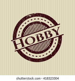 Hobby rubber grunge stamp