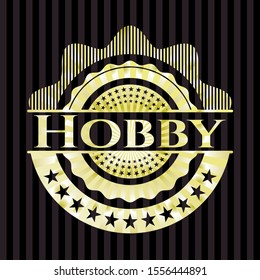 Hobby shiny emblem. Vector Illustration. Detailed.