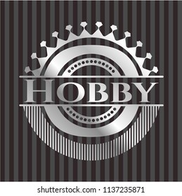 Hobby silver emblem or badge