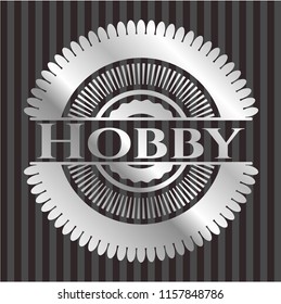 Hobby silver shiny badge