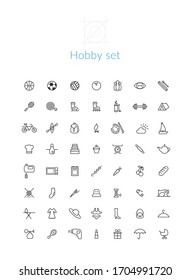 hobby, sport, food, clothes icon pack