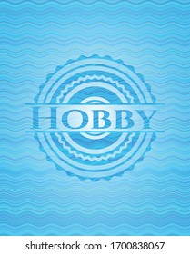 Hobby water wave concept emblem background. Vector Illustration. Detailed.