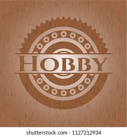 Hobby wood emblem. Vintage.