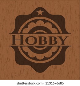 Hobby wooden emblem