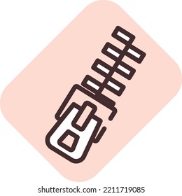 Hobby zipper , illustration, vector on white background.