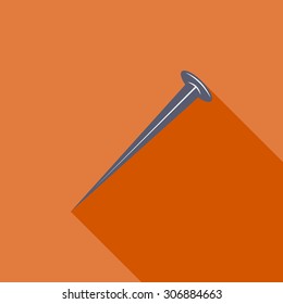 Hobnail icon. Flat vector related icon with long shadow for web and mobile applications. It can be used as - logo, pictogram, icon, infographic element. Vector Illustration.