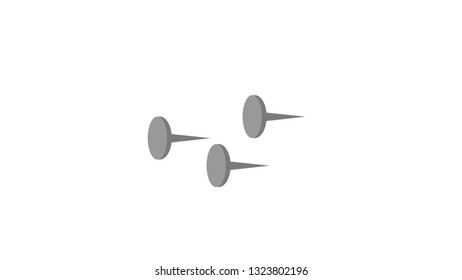 Hobnails isolated vector illustration