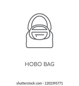 Hobo Bag linear icon. Hobo Bag concept stroke symbol design. Thin graphic elements vector illustration, outline pattern on a white background, eps 10.