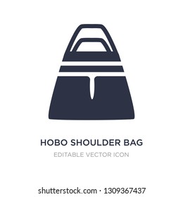 hobo shoulder bag icon on white background. Simple element illustration from Fashion concept. hobo shoulder bag icon symbol design.