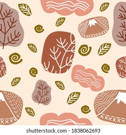 hobo style with nature landscape and elements