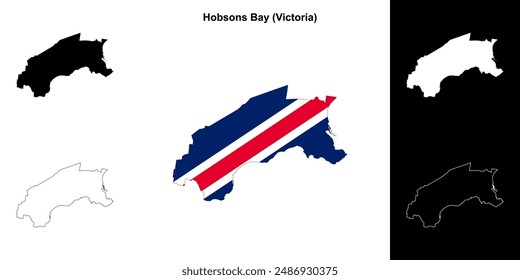 Hobsons Bay (Victoria) Outline-Kartenset