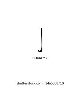 hockey 2 icon vector black design