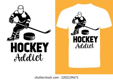 Hockey Addict svg design file svg