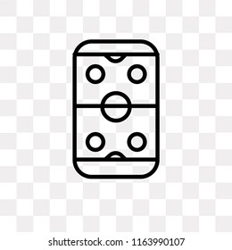 Hockey arena vector icon isolated on transparent background, Hockey arena logo concept