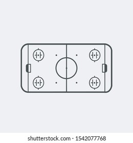 the hockey arena. vector illustration