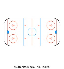 Hockey arena. Vector illustration for design. EPS