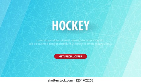 Hockey background with doodle elements. Vector illustration