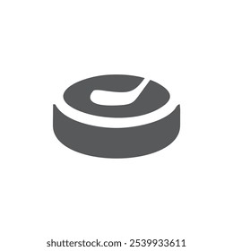 hockey ball concept logo monogram
