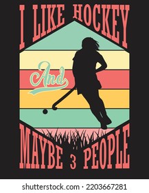 Hockey ball t-shirt design for woman