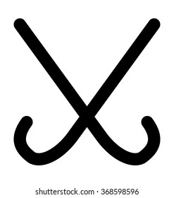 Hockey Bold Line Vector Icon