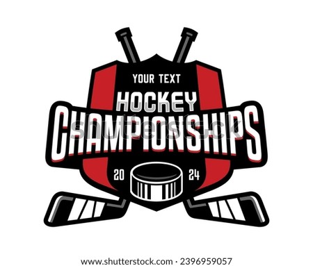 Hockey Championship Logo, Hockey Tournament Logo