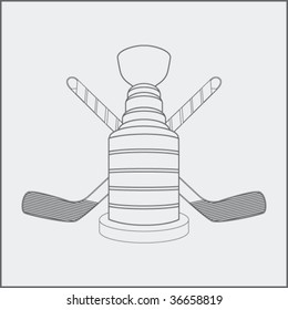 hockey championship trophy drawing