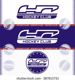 Hockey club logotype symbol inspired by skate blade.