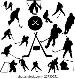 hockey collection - vector