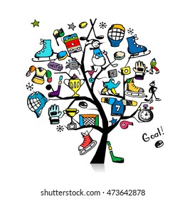 Hockey concept tree, sketch for your design