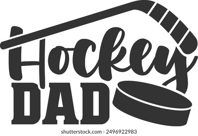 Hockey Dad - Ice Hockey Illustration