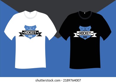 Hockey Dad T Shirt Design