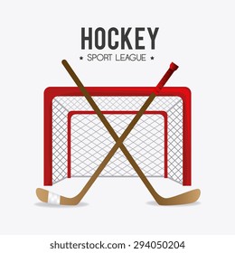 hockey design and sport background, vector illustration, eps10
