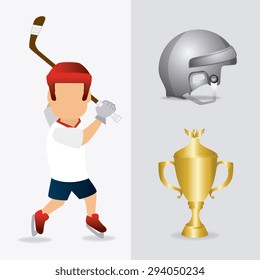 hockey design and sport background, vector illustration, eps10