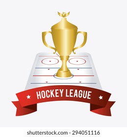 hockey design and sport background, vector illustration, eps10