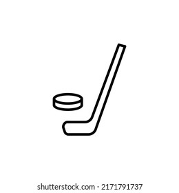 hockey editable stroke icon, Smart stroke icon