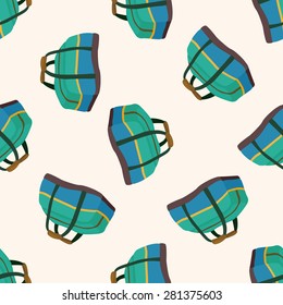 hockey equipment , cartoon seamless pattern background